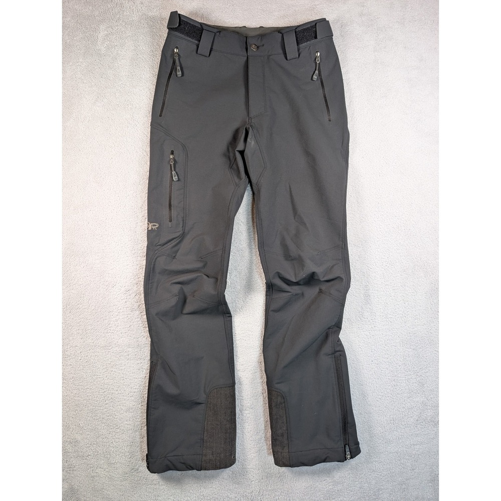 Outdoor Research Mens Softshell Alpine Pants Gray Size S Small Cargo Hiking